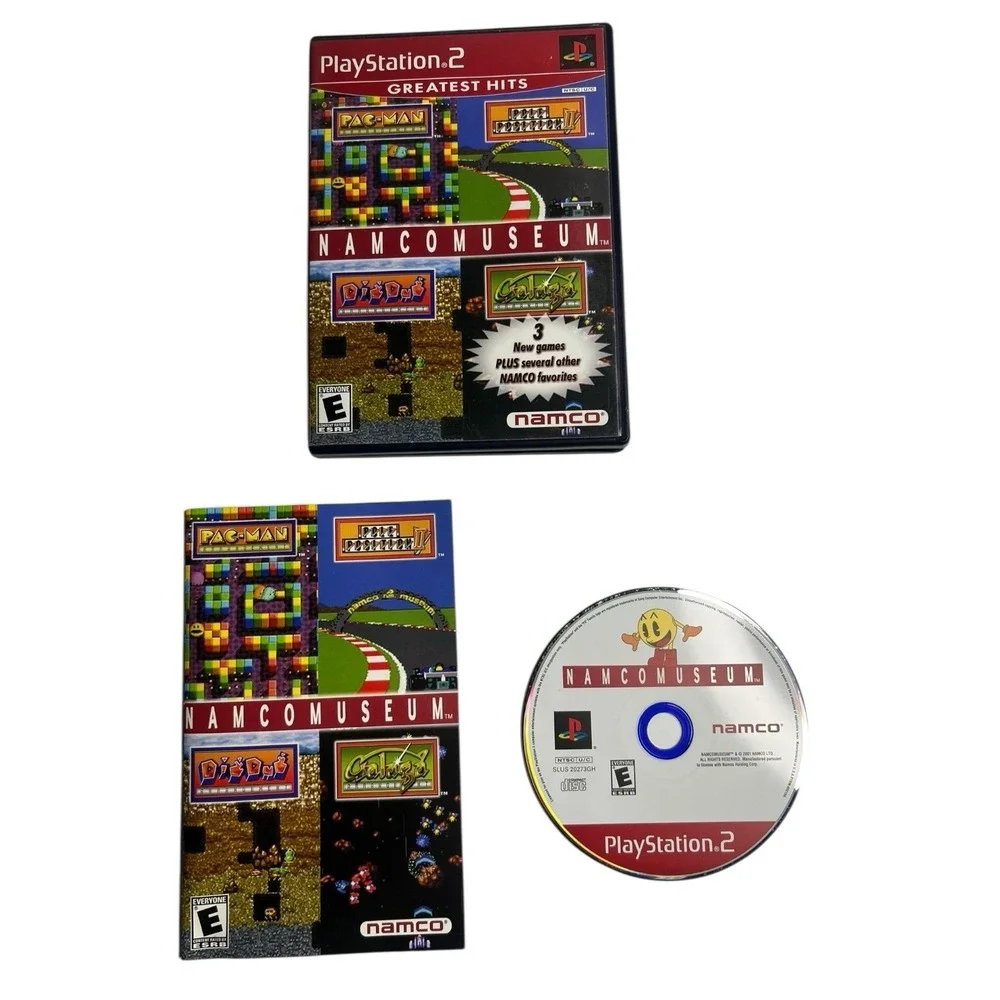 PlayStation 2 PS2 Thrillville Namcomuseum Tennis NBA 2K7 Dance Bundle Lot 6